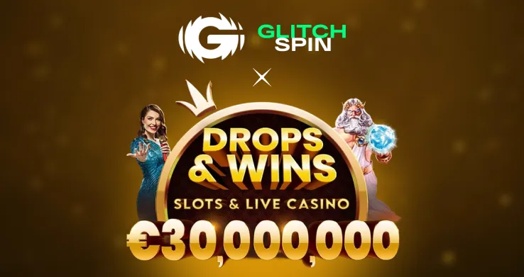 GlitchSpin Join Drops & Wins: 30.000.000 € jährlicher Preispool!